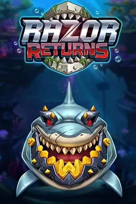 Razor Returns slot with fierce golden-toothed shark