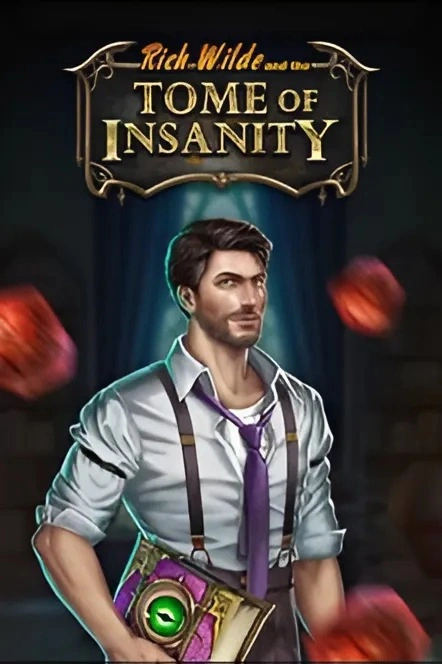 Tome of Insanity slot with adventurer Rich Wilde