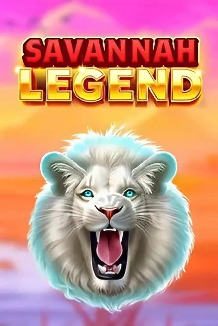 Savannah Legend slot with roaring white lion